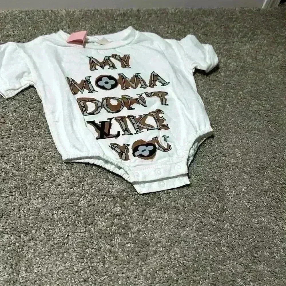 Cotton t-shirt baby onesie 0-6 months - Picture 2 of 4